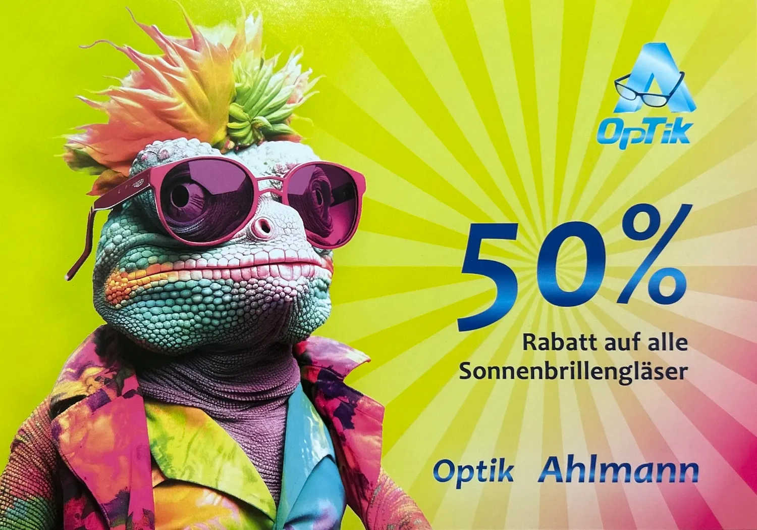 plakat von Augenoptik Ahlmann KG