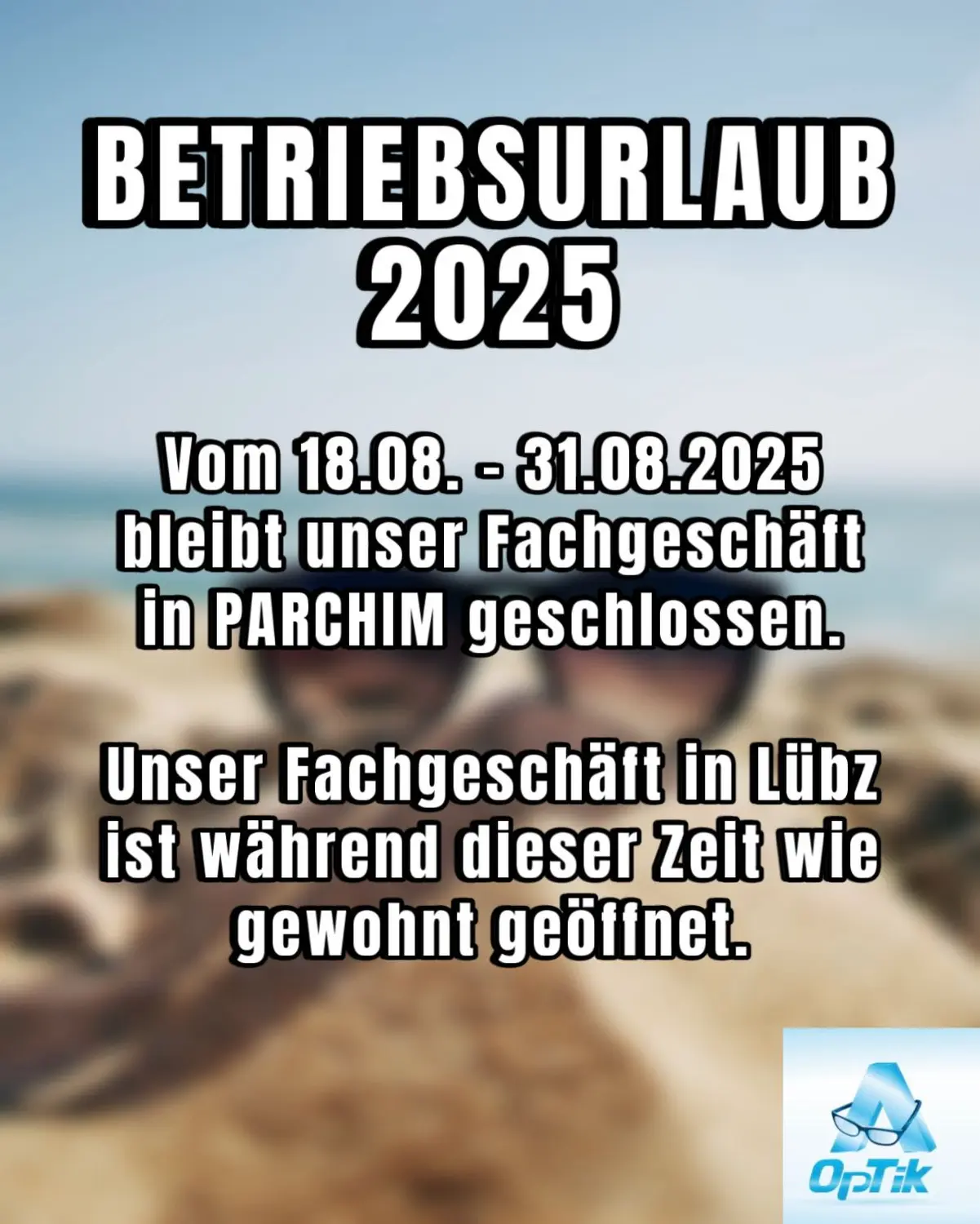 plakat von Augenoptik Ahlmann KG